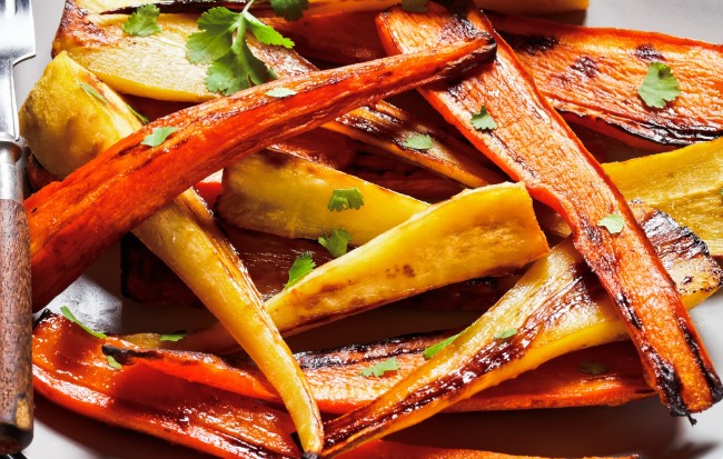 Image of Sweet and Spicy Golden Roasted Carrots